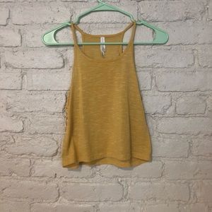Yellow crop tank